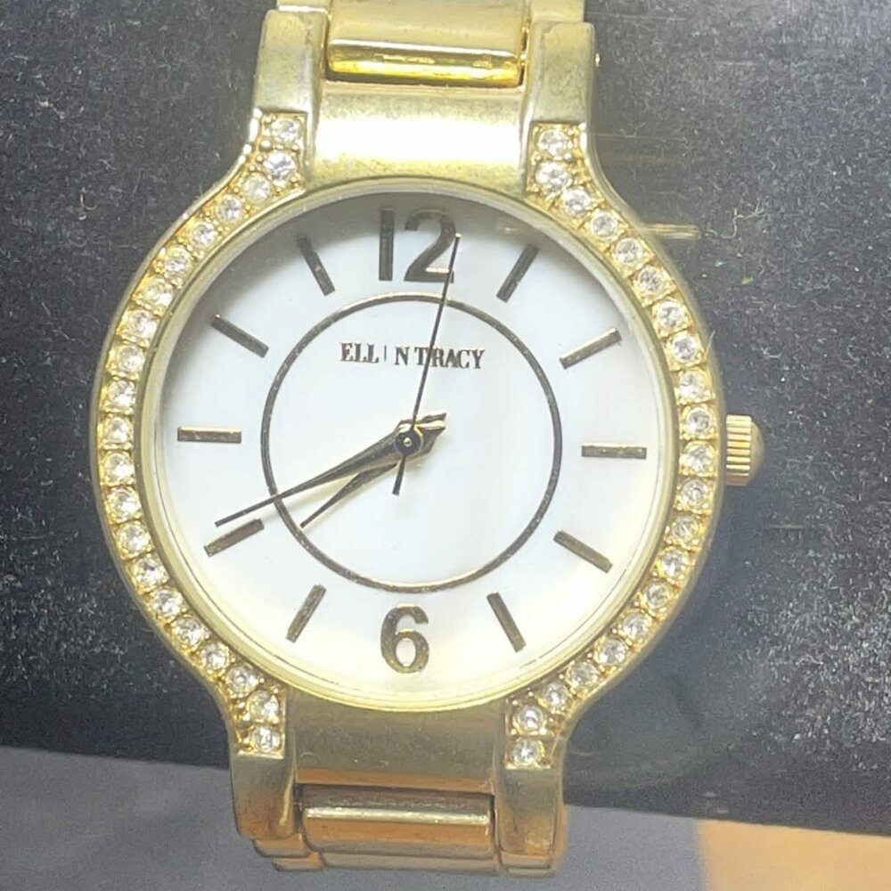 Ellen Tracy Gold Colored Women's Watch